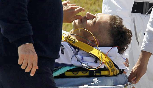 Das tut weh. Rossi ist bisher in seiner Karriere von schweren Verletzungen weitgehend verschont geblieben. Jetzt muss er die WM frühzeitig abschreiben