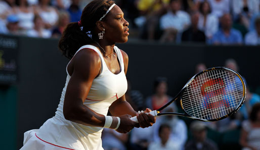 Serena Williams im (Kurz-)Einsatz: Anna Tschakwetadze hatte Andrea Petkovic rausgehauen, von Serena wurde sie mit 6:0, 6:1 gedemütigt