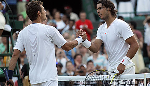 Rafael Nadal setzte sich in drei Sätzen souverän gegen Paul-Henri Mathieu durch