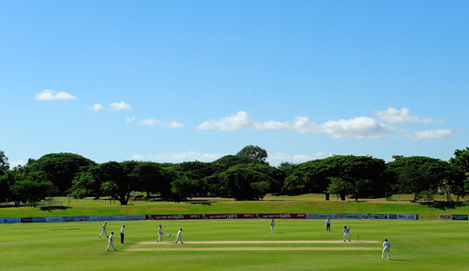 Idyllischer Blick auf den dritten Tag des Cricket-Testspiels zwischen Australien und Sri Lanka. Der Gastgeber gewann im heimischen Townsville