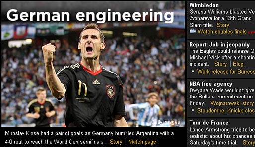 Yahoo (USA): Die Amerikaner sind begeistert vom deutschen Ingenieurswesen und sprechen von einem erniedrigten Argentinien