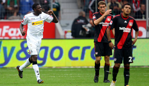 Mo Idrissou krönte seine starke Leistung mit einem Tor. Es war das 5:2 für die Borussia