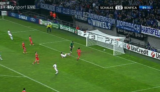 Das ist das 2:0, die Vorentscheidung und letztlich der Schlusspunkt beim Schalker Sieg