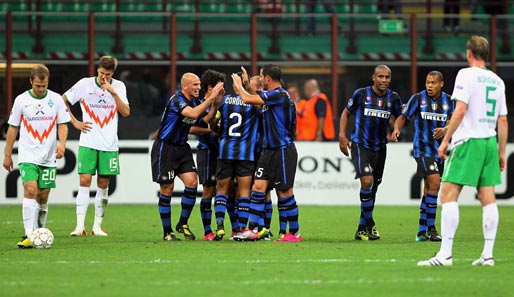 Inter feierte - Werder ließ die Köpfe hängen: So einen Abend hatten sich die Bremer sicher nicht träumen lassen