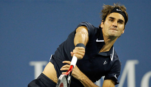 Volle Kraft voraus! Tennis-König Roger Federer ließ Robin Söderling im US-Open-Viertelfinale so gut wie keine Chance