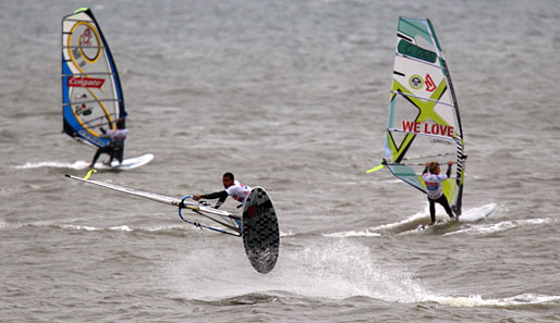 Hohe Windstärke erwünscht: Die besten Windsurfer geben sich derzeit beim Windsurf World Cup auf Sylt die Ehre