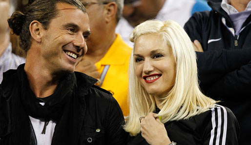 8. Tag: Hoher Besuch beim Achtelfinale zwischen Roger Federer gegen Jürgen Melzer: Gwen Stefani nebst Ehemann Gavin Rossdale