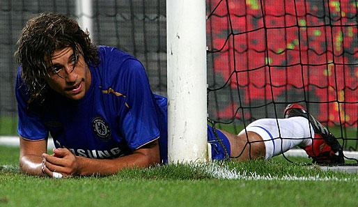 Hernan Crespo wechselte 2003 für 26 Millionen Euro von Inter Mailand zum FC Chelsea. Erst wurde er an den AC, später an Inter Mailand verliehen