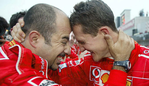 Nach einer großen Zitterpartie rettet Schumi den benötigten achten Rang ins Ziel. Endstand: Schumacher 93, Räikkönen 91
