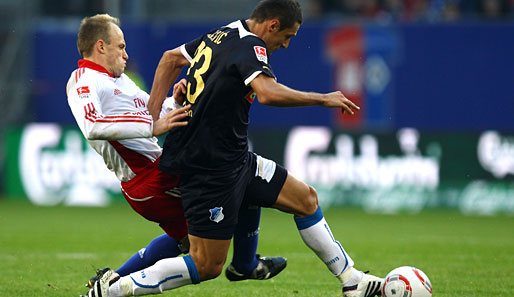 Hamburg - Hoffenheim 2:1: Sejad Salihovic (r.) erzielte gegen den HSV per Elfmeter sein viertes Saisontor