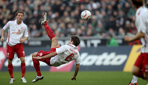 Borussia Mönchengladbach - FSV Mainz 05 2:3: Marco Caligiuri und der Fallrückzieher ins Nichts