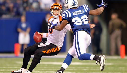 Indianapolis Colts - Cincinnati Bengals 23:17: Auch ohne einen einzigen Touchdown-Pass von Peyton Manning gewinnen die Colts gegen die Bengals