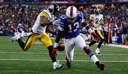 Buffalo Bills - Pittsburgh Steelers 16:19 OT: Die Aktion des Spiels. Steve Johnson kann den Ball in der Endzone nicht festhalten