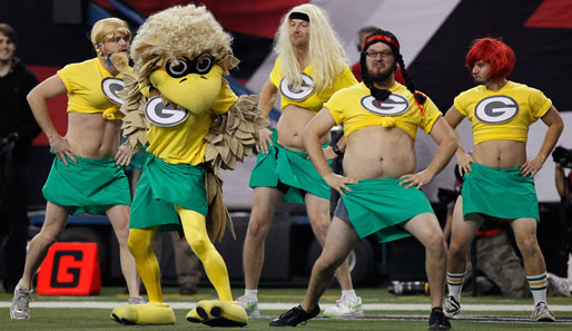 Heiß... heißer... am heißesten! Die Atlanta Falcons machen sich hier über die Green Bay Packers lustig. Atlanta gewann das NFL-Spiel 20:17