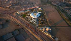 Das Al-Wakrah Stadium wird in Doha gebaut und soll 2018 eröffnet werden. Von weit weg schon imposant, lohnt sich auch ein näherer Blick ...