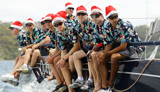 Bei der Solas Big Boat Challenge im sonnigen und warmen Sydney kommt dennoch Weihnachtsstimmung auf