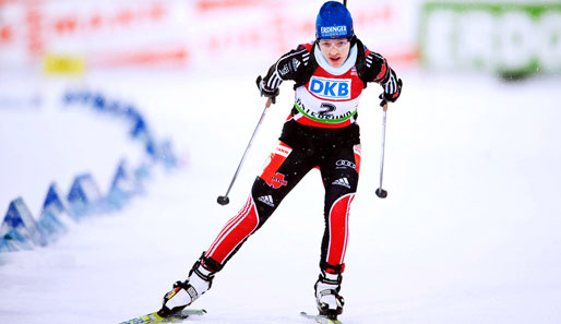Beim Weltcup-Auftakt in Östersund feierte Gössner 2010 ihren bislang größten Biathlon-Erfolg