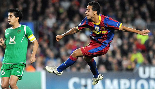 Der neue Xavi belegt Platz 5. Thiago hat die Fußballkunst in der Nachwuchsabteilung des FC Barcelona gelernt, aber könnte schon im Sommer nach England wechseln. Sein Vertrag läuft aus