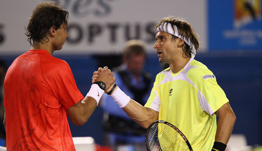 Nach der Partie lobte Ferrer seinen spanischen Tenniskollegen Nadal: "Das war nicht einfach. Rafa ist ein Gentleman, denn er hat hier verletzt gespielt"