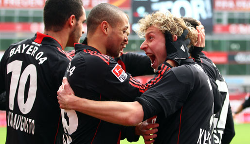 Bayer Leverkusen - VfB Stuttgart 4:2: Jubel bei Leverkusen! Stefan Kießling schießt Bayer bereits in der sechsten Minute in Führung