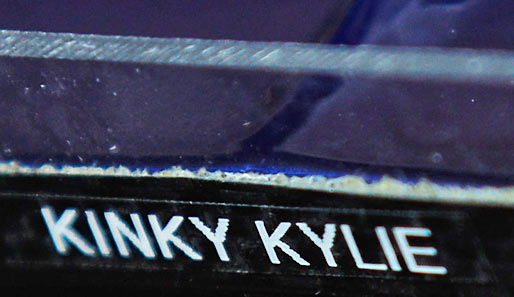 Da ist der Beweis. Sebastian Vettels Auto heißt tatsächlich Kinky Kylie. Und die junge Dame drehte gleich mal so richtig auf