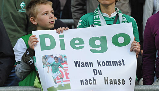 Bremen - Wolfsburg 0:1: Dieser Werder-Fan hält es ohne Diego nicht aus. Ob sein Wunsch in Erfüllung geht?
