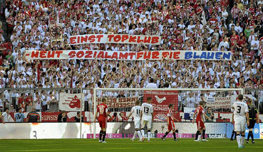 Die Message der Protestaktion: Kein Bayern-Geld für den verhassten Rivalen TSV 1860 München