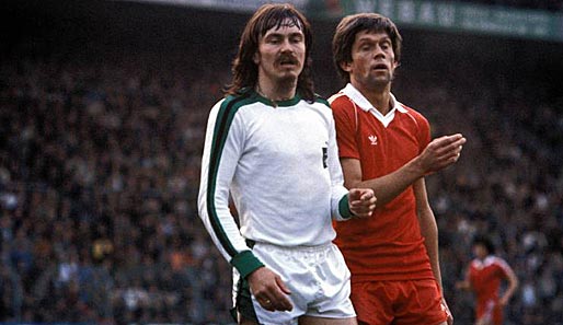 Lang lang ist's her - Borussia Mönchengladbach und Eintracht Frankfurt trafen im UEFA-Cup-Finale 1980 aufeinander. Mit dabei: Ewald Lienen (l.) und Werner Lorant (r.)