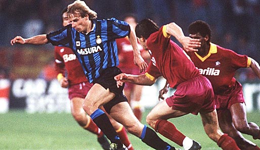 Neben Klinsmann, Brehme und Matthäus auf Seiten von Inter, standen mit Rudi Völler und Thomas Berthold beim AS Rom zwei weitere Deutsche in diesem Finale