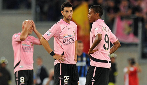 POKALFINALIST: US Palermo verlor zwar das Pokalfinale 1:3 gegen Inter, darf aber als Trost in der Europa League mitmischen