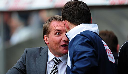 Probiert's mit Hypnose: Swansea-City-Manager Brendan Rodgers. Im Play-Off-Halbfinale gegen Nottingham Forest hat es funktioniert. Swansea gewann und steht nun im Finale