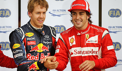 Die Pole-Position holte sich wieder einmal Sebastian Vettel. Aber Fernando Alonso kam dicht an ihn heran. Der Kampf ist eröffnet