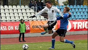 Nils Quaschner erzielte im Europameisterschafts-Halbfinale gegen Dänemark einen Treffer. Der Stürmer kommt aus der Jugend von Hansa Rostock