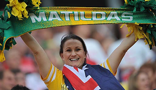 Die Matildas sind im Viertelfinale! Dieser weibliche Fan findet das offensichtlich klasse