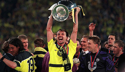 Der größte Erfolg: Daran wird sich so schnell nichts ändern - der BVB gewann 1997 gegen Juventus Turin (3:1) die Champions League