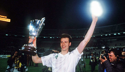 Der größte Erfolg: Der Gewinn des Pokalsieger-Cups 1992 ist bis heute Bremens einziger internationaler Titel