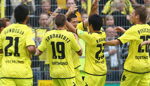 Sandhausen - Dortmund 0:3: Und es geht schon wieder los...! Lewandowski traf zum 1:0 für den deutschen Meister