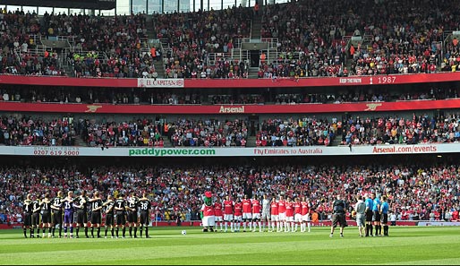 7. Platz: Arsenal FC, Emirates Stadium. Zuschauerschnitt: 60.029