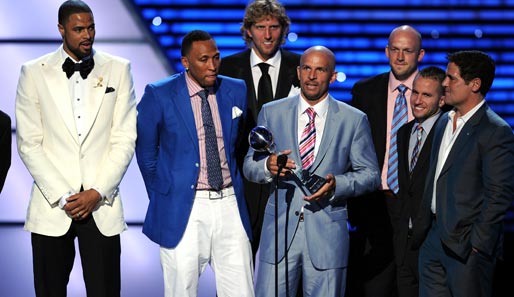 Die großen Abräumer 2011: Die Dallas Mavericks. Die Mavs wurden als bestes Team ausgezeichnet, Coach Rick-Carlisle erhielt die Auszeichnung als bester Trainer