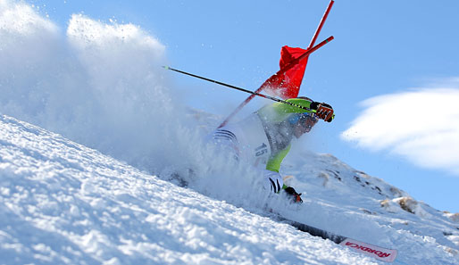 Ein Deutscher in Neuseeland. Felix Neureuther bei den Winterspielen in Queenstown - hier beim zweiten Lauf des Men's Giant Slalom