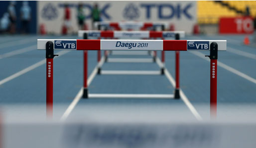 Auf die Plätze, fertig, los! Die Leichtathletik-Weltmeisterschaft in Daegu kann endlich beginnen. Die Hürden sind auf jeden Fall schon mal bereit