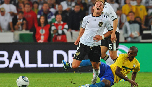 Mario Götze ließ sich selbst durch einige Sensen nicht beirren und zeigte ein sensationelles Spiel gegen Brasilien - als Özil-Ersatz wohlbemerkt