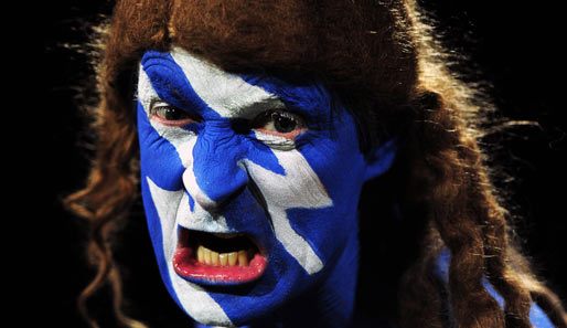 Dieser schottische Rugby-Fan ist ohne Zweifel heiß wie Frittenfett. Seine Mannschaft scheinbar auch: Schottland fertigte Georgien mit 69:3 ab