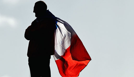 Die Freiheit führt das Volk! 180 Jahre nach Delacroix zeigt dieser französische Fan bei der Rugby-WM, warum man immer noch die Grande Nation ist
