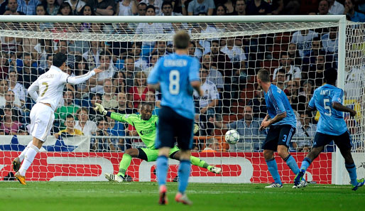 Real Madrid - Ajax Amsterdam 3:0: Cristiano Ronaldo sorgte in der 25. Minute für die Real-Führung
