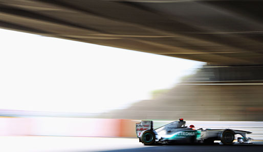 Michael Schumacher konnte mit seinem siebten Platz sehr gut leben. Nico Rosberg mit einem Hydraulik-Defekt und Startplatz 23 sicher nicht