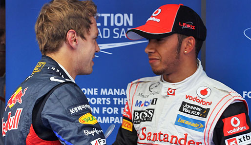 Vettel gratulierte Konkurrent Hamilton fair. Es war das erste Mal in dieser Saison, dass kein Red Bull auf die Pole-Position fuhr