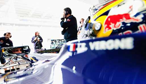 Ein neues Gesicht in der Garage von Toro Rosso. Jean-Eric Vergne durfte im ersten Training als Testfahrer ran