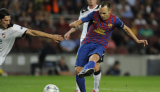 Das 1:0 erzielte Andres Iniesta. Von wem das perfekte Zuspiel kam? Na klar - vom überragenden Messi, natürlich!