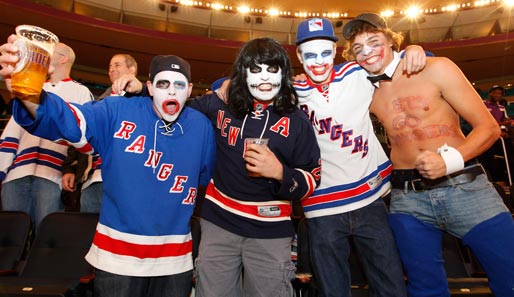 Auch im Madison Square Garden war Party angesagt. Die Rangers gewannen ihr NHL-Spiel gegen die San Jose Sharks, entsprechend ausgelassen war die Stimmung